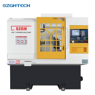 SZGH-46J lathe is a machine tool used for processing materials such as metal, plastic, wood, etc. It mainly rotates the workpiece and cuts it with a tool to change the shape, size and surface quality of the workpiece. Lathes are commonly used for turning, drilling, milling, cutting, threading and other operations. The basic working principle of a lathe is to use the relative motion between the rotating workpiece and the fixed tool to remove material.